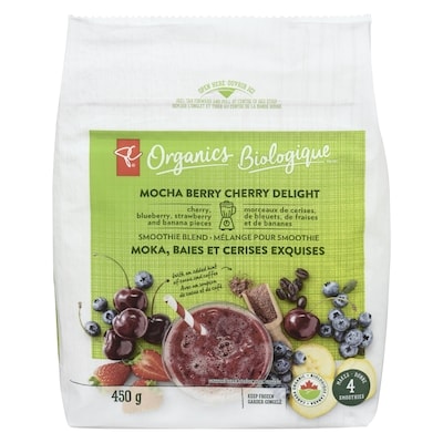 PC Organics Mocha Berry Cherry Delight Smoothie Blend 450 g, $1.55/100g