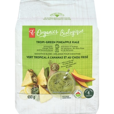 PC Organics Tropi-Green Pineapple Kale Smoothie Blend 450 g, $1.56/100g