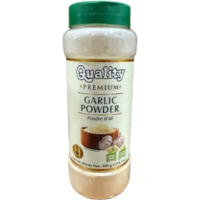 Quality Pot de poudre d'ail 400 g, 0,87 $/100g