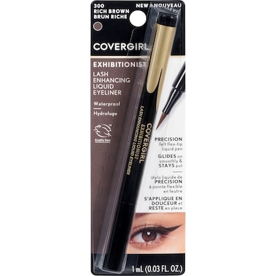 CoverGirl Exhibitionist lash enhancing liquid eyeliner 300 brun riche 1 ml, 1 099,00 $/100ml