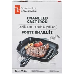 Enameled Cast Iron Grill Pan