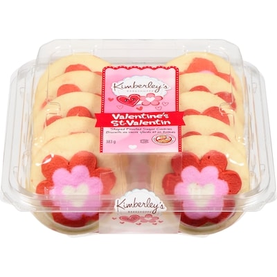 Kimberley’s Bakeshoppe Biscuits au sucre glacés et en formes st-valentin 383 g, 1,31 $/100g