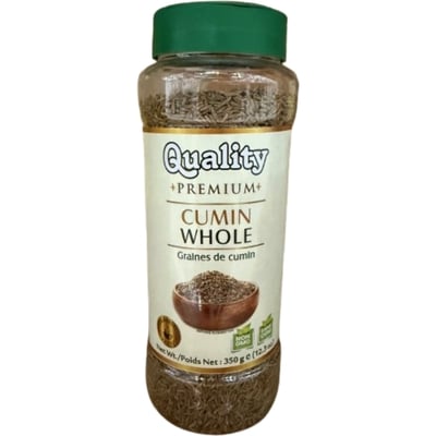 Quality Pot entier de graines de cumin 350 g, 1,37 $/100g