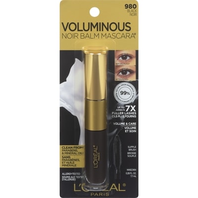 L’Oréal Voluminous noir balm mascara 980 noir 7.7 ml, 220,65 $/100ml