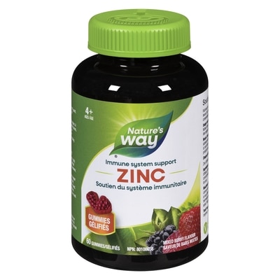 Nature's Way Zinc Mixed Berry Flavour 4+ Ages 60 ea, $0.23/1ea