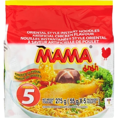 Mama Nouilles instantanées au poulet emb. 5 275 g, 1,45 $/100g