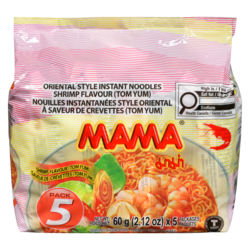 Mama Nouilles saveur de crevettes tom yum 300 g, 1,33 $/100g