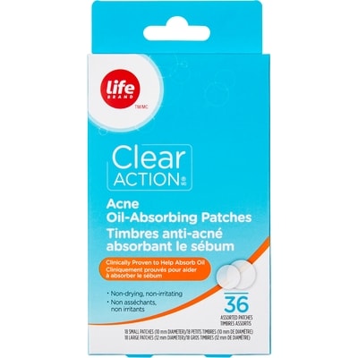 Life Timbres anti-acné absorbant le sébum, hydrocolloïde 36 ea, 0,17 $/1ch