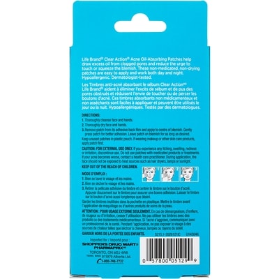 Timbres anti-acné absorbant le sébum, hydrocolloïde