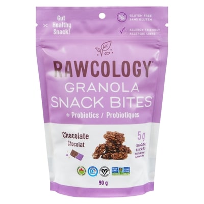 Rawcology Chocolate With Probiotics Organic Oat Clusters 90 g, $6,655.56/100g