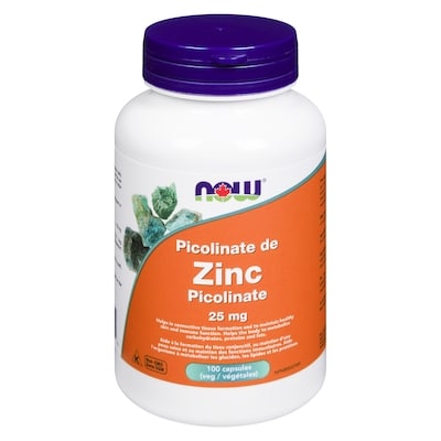 Now 25 Mg Zinc Picolinate 100 ea, $0.17/1ea