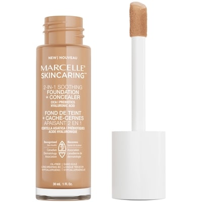 Skincaring Fond de teint et cache-cernes apaisant 2 en 1 Beige nu