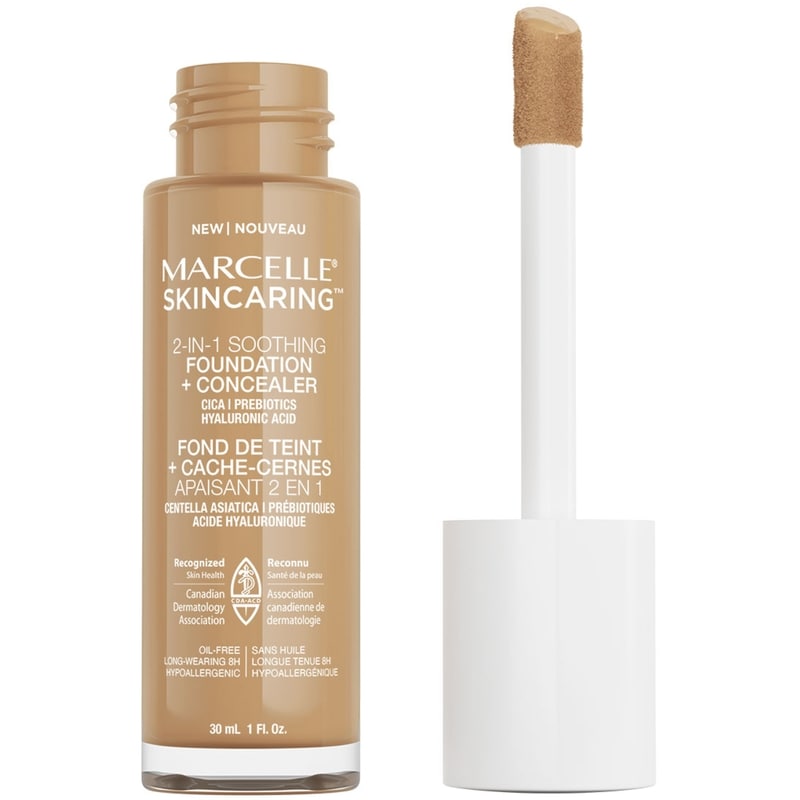 Skincaring 2-in-1 Soothing Foundation + Concealer Natural Beige