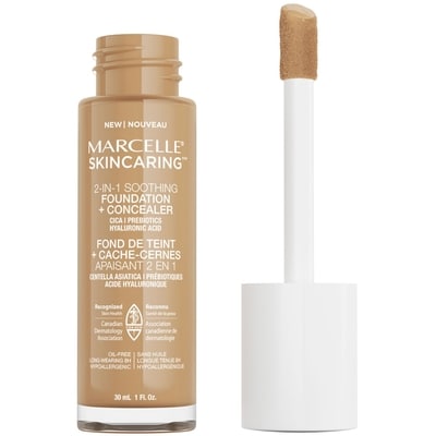 Skincaring Fond de teint et cache-cernes apaisant 2 en 1 Beige naturel