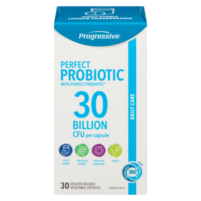 Progressive 30 Billion Cfu Per Capsule Regular Strength Perfect Probiotic 30 ea, $1.18/1ea