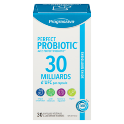 Progressive 30 Milliards D'Ufc Par Capsule Puissance Régulière Perfect Probiotic 30 ea, 1,27 $/1ch