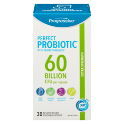 Progressive 60 Billion Cfu Per Capsule Extra Strength Perfect Probiotic 30 ea, $1.84/1ea