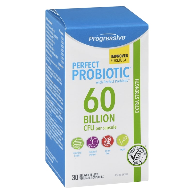 60 Billion Cfu Per Capsule Extra Strength Perfect Probiotic