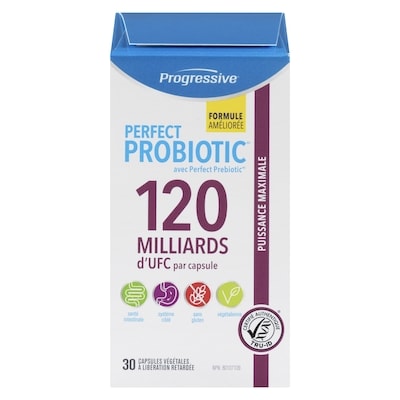 Progressive 120 Milliards D'Ufc Par Capsule Puissance Maximale Perfect Probiotic 30 ea, 2,37 $/1ch