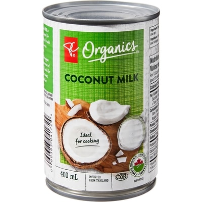 PC Organics Coconut Milk 400 ml, $0.75/100ml