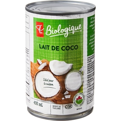 PC Biologique Lait de coco 400 ml, 0,75 $/100ml