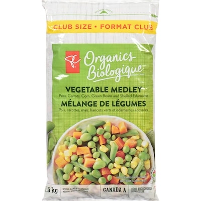 PC Biologique Mélange de légumes format club 1.5 kg, 0,90 $/100g