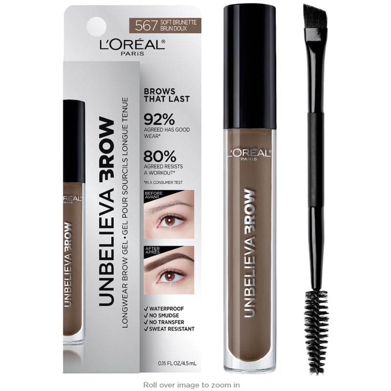 Eyebrow Gel,Waterproof Tinted Brow Gel,Soft Brunette