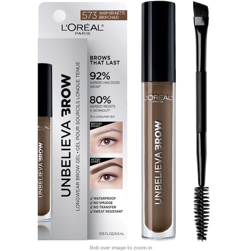 Eyebrow Gel,Waterproof Tinted Brow Gel t,Warm Brunette