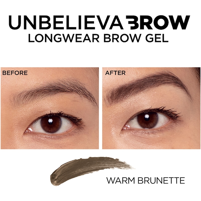 Eyebrow Gel,Waterproof Tinted Brow Gel t,Warm Brunette