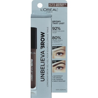 L’Oréal gel à sourcils, gel à sourcils teinté hydrofuge,brun chaud 4.5 ml, 399,78 $/100ml