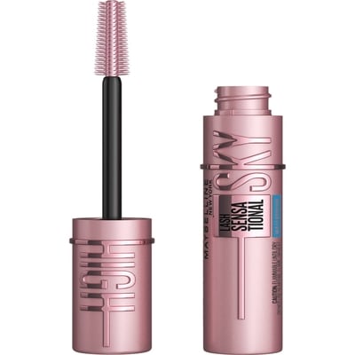 Maybelline Maquillage pour les yeux, Mascara Lash Sensational Sky High, Volumisant, Hydrofuge, Très Noir, 6 ml Noir intense 7.1 ml, 211,13 $/100ml