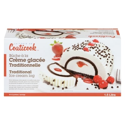 Coaticook Bûche À La Crème Glacée Traditionnelle  1.5 l, 0,53 $/100ml