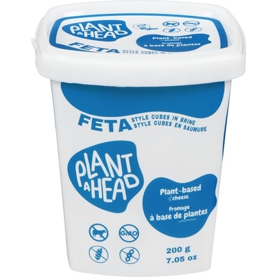 Plant Ahead Plant-Based Cheese Feta Style Cubes In Brine 200 g, $3.00/100g