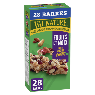 Nature Valley Granola Tendres Mélange du Randonneur, Fruits et Noix, 28 Barres 980 g, 1,28 $/100g