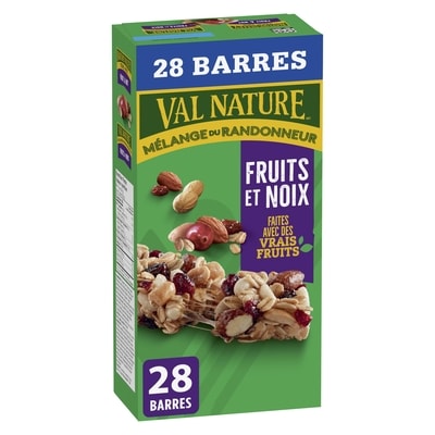Nature Valley Granola Tendres Mélange du Randonneur, Fruits et Noix, 28 Barres 980 g, 1,38 $/100g