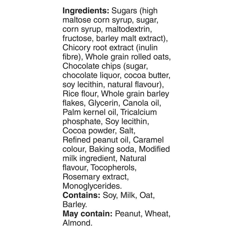 Chewy Bars Oats & Chocolate