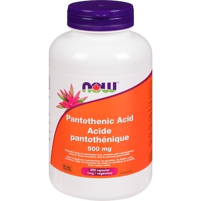 Now 500 Mg Pantothenic Acid 250 ea, $0.20/1ea