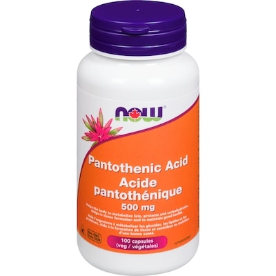 Now 500 Mg Pantothenic Acid 100 ea, $0.26/1ea