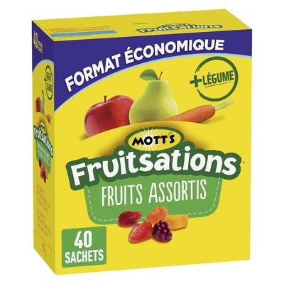 Mott’s Fruitsations Collations à Saveur de Fruits, Fruits Assortis, Sans Gluten 907 g, 1,43 $/100g