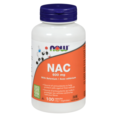 Now Nac With Selenium & Molybdenum 600 Mg 100 ea, $0.26/1ea