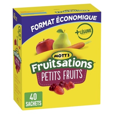 Mott’s Fruitsations Collations à Saveur de Fruits, Petits Fruits, Sans Gluten 907 g, 1,43 $/100g