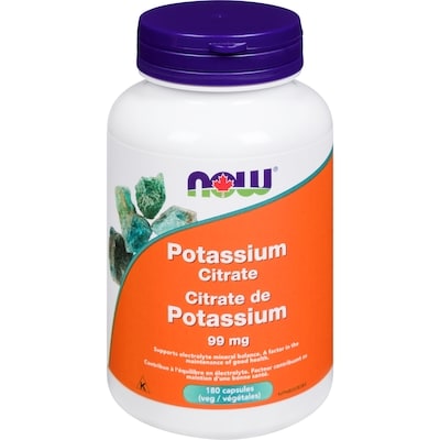 Now 99 Mg Potassium Citrate 180 ea, $0.09/1ea
