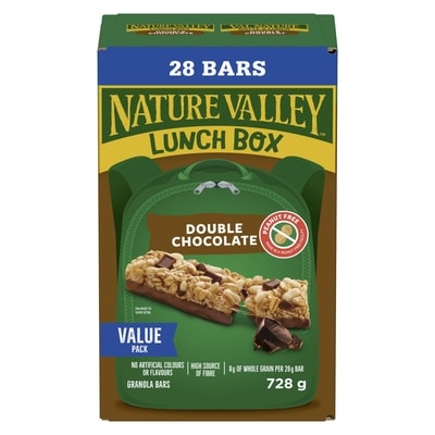 Lunchbox Granola Bars, Double Chocolate, Kids Snacks, Value Pack, 28 ct