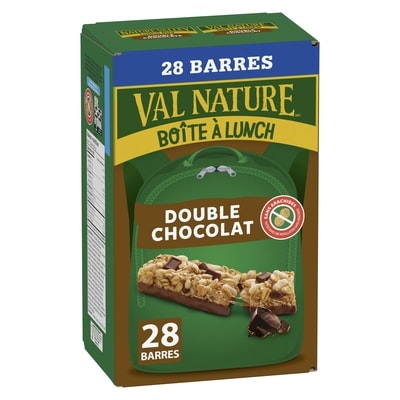 Nature Valley Boîte à Lunch, Double Chocolat, Collation pour Enfants, Format Économique, 28 Barres 728 g, 1,78 $/100g
