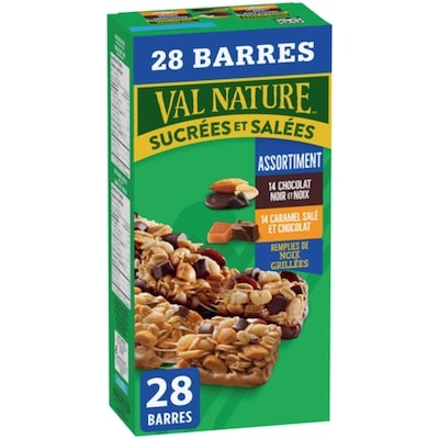 Nature Valley Paquet de variétés sucré-salé 28 barres 980 g, 1,28 $/100g