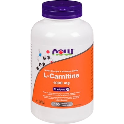Now 1000 Mg Double Strength L-Carnitine 100 ea, $0.50/1ea