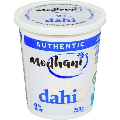 Modhani Authentic 2 % Mf Dahi 750 g, $0.40/100g