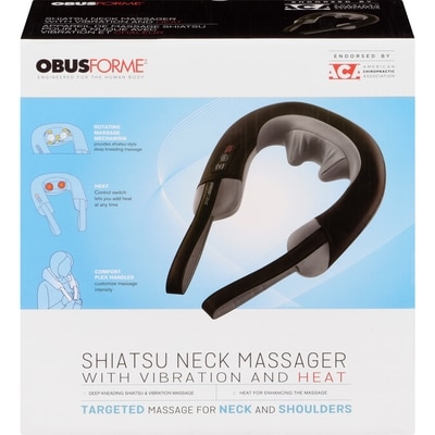 Obus Forme With Vibration And Heat Shiatsu Neck Massager 1 ea, $82.49/1ea