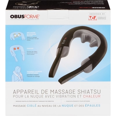 ObusForme Pour La Nuque Avec Vibration Et Chaleur Appareil De Massage Shiatsu 1 ea, 82,49 $/1ch