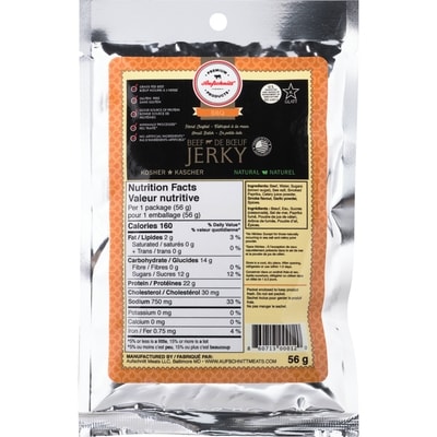Aufschnitt Beef Jerky Bbq 56 g, $21.41/100g